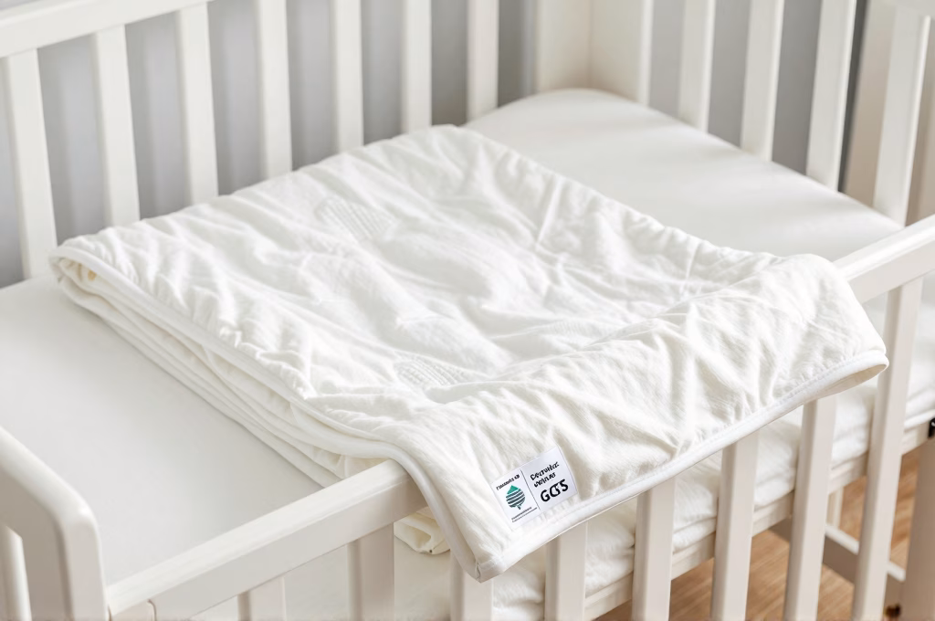 Chambre bebe securisee couverture labels Oeko-Tex GOTS